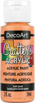 2OZ SOFT CORAL CRAFTER ACRYLIC PAINT